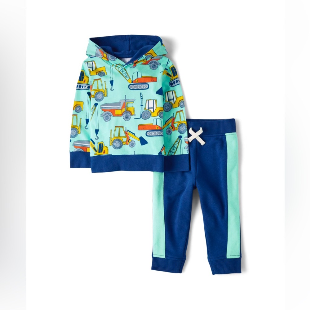 Baby Boys Construction 2-Piece Outfit Set